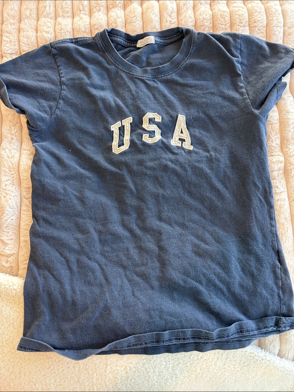 Kids Short-Sleeve Navy 'USA' Graphic Tee